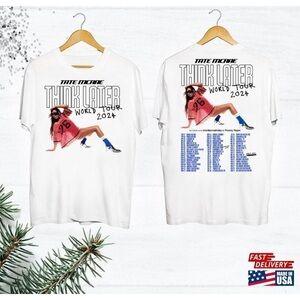 Tate Mcrae The Think Later World Tour 2024 2 Sided Shirt Gift Shirt For Fans